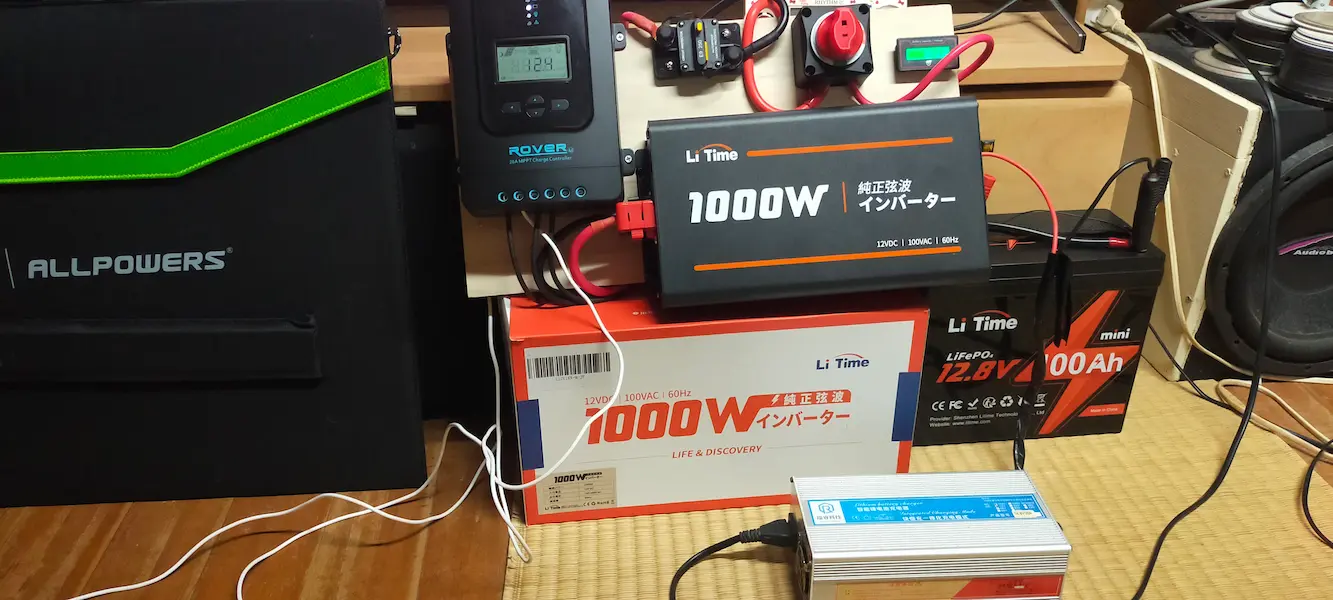 LiTime正弦波インバーター1000W(12V)