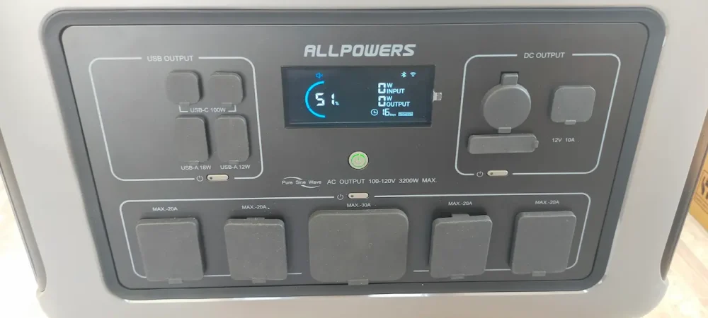 ALLPOWERS】ポータブル電源R3500少しだけ使ってみた