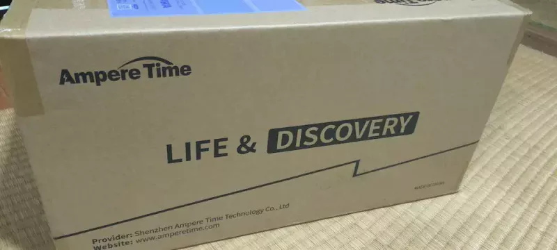 Ampere Timeリン酸鉄リチウムイオンバッテリー箱の表面①LIFE＆discovery