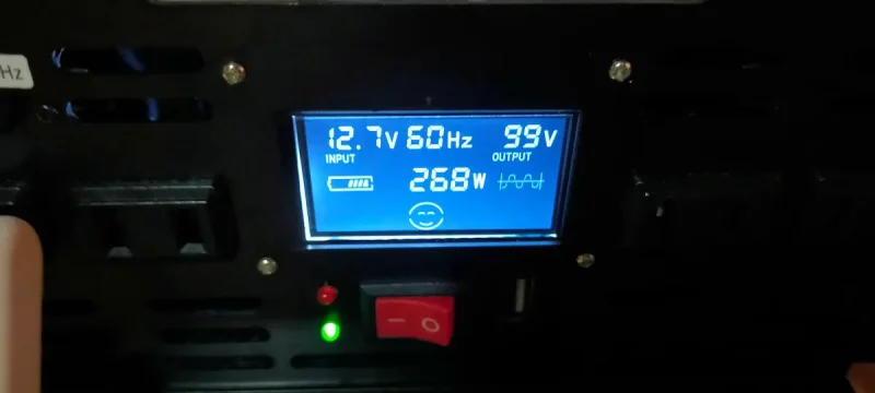 リモコン設定温度以下になると消費電力は低い(268W)